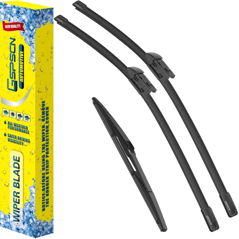 GSPSCN 3 Wipers For Mazda CX5 CX9 CX5 CX9 2023 2022 2021 2020 2019 2018 2017Original Equipment Windshield Wiper Blades Set 241814 Set of 3