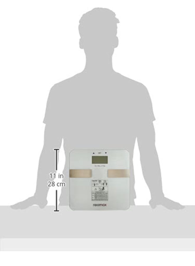 Rossmax WF260 Body Fat Monitor Silver - Swiss Design Smart BMI Analyzer, Accurate Health Tracker with Digital Display - Body Composition Measurement for Weight Management - Image 2