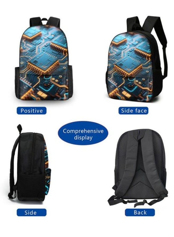[Super new special offer] Cartoon theme bag three-piece set | double-shoulder + hand-held + storage pen bag | gift self-use good-looking - 189  - Image 3
