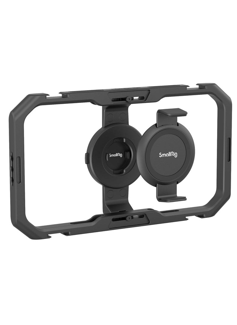 Generic Universal Quick Release Phone Cage, Aluminium Alloy Magnetic Smartphone Video Rig Support for Apple MagSafe, Sturdy Phone Video Stabilizer Case for iPhone for Samsung for Huawei and More-4299  - Image 1