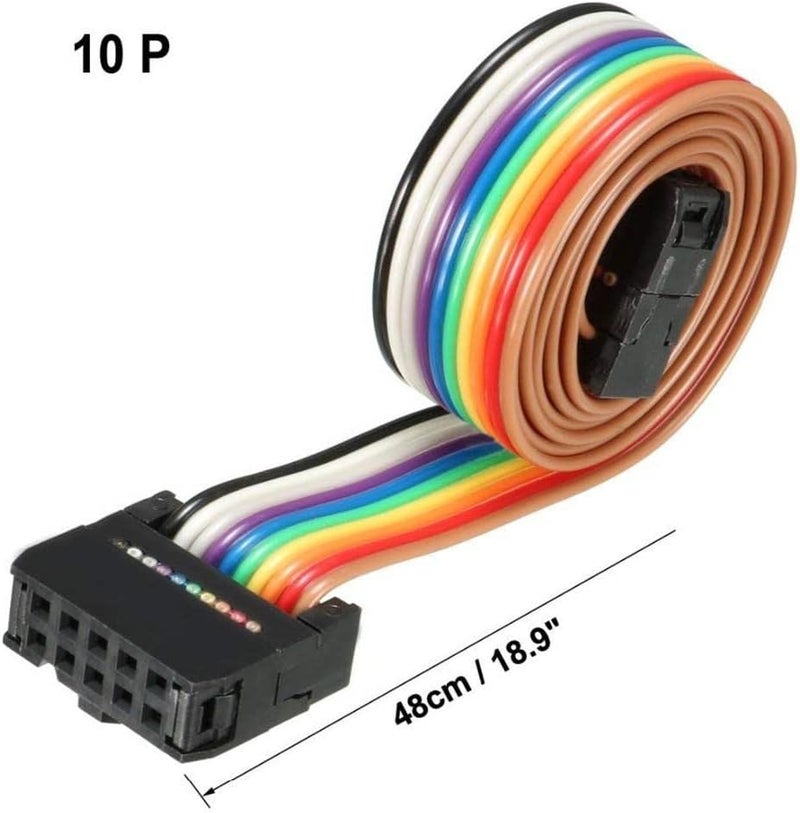 كلاراكو كابل شريطي مسطح لشاشة LCD بـ 10 دبابيس بطول 19 بوصة لطابعة Reprap Ender 3 Pro - Image 3