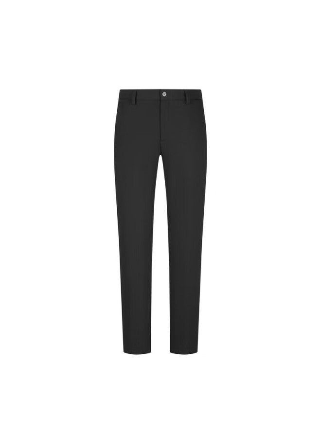 Youngor Men's Pants Autumn And Winter Youth Men's Business Casual Warm Trousers Black 175/82a - Image 4