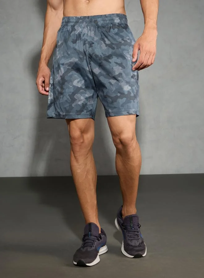 تكنوسبورت Technosport Solid 2-Way Stretch Camouflage Shorts
