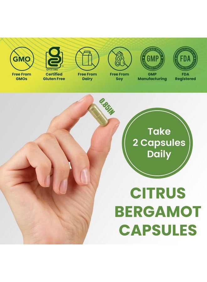Leaping Lynx Citrus Bergamot Capsules 1200mg - Heart & Cholesterol Support Supplement - 120 Capsules, 60-Day Supply - Antioxidant Flavonoids & Polyphenols - Non-GMO, Natural, Cardiovascular Health for Men & Women - Image 2