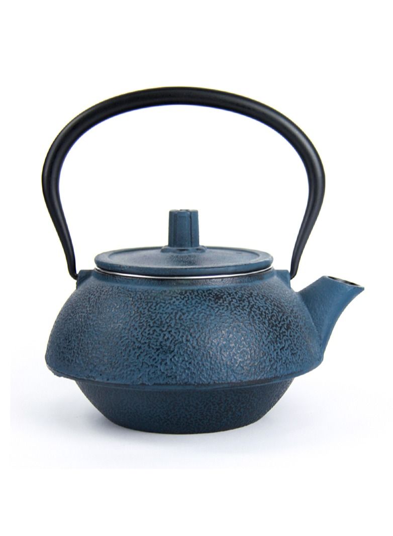 Tealand Cast Iron Teapot Coated with Enameled Interior With Stainless Steel Infuser Tea Kettle 1.0 Liter Blue  - Image 3