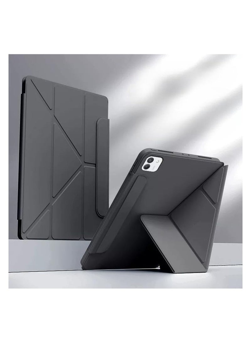 غطاء حماية متوافق مع جهاز Honor MagicPad 4 اللوحي (مقاس 12.3 بوصة) إصدار 2026: غطاء جلد قابل للتحويل والطي ومقاوم للسقوط لـ MagicPad 4 مقاس 12.3 بوصة