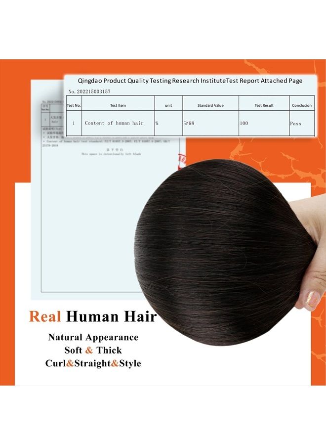 Full Shine U Tip Human Hair Extensions 14Inch Black U Tip Hair Extensions Human Hair 1B Remy U Tip Hair Extensions Real Human Hair Black Hot Fusion U Tips Hair Extensions 40g/50s U Tip Hair Extensions - Image 4