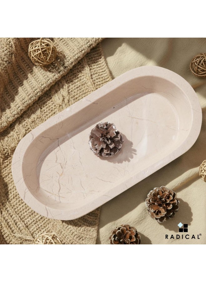 RADICALn Verona Marble Dough Bowl | 10" Handmade Decorative Key & Fruit Bowl for Dining & Entryway - Image 4