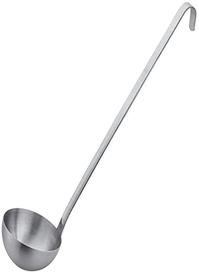 Vollum 1-Piece Ladle Heavy Duty Thick Stainless Steel - 4 Ounce (3.1" Bowl Diameter, 12.25" Handle Length) - Image 1