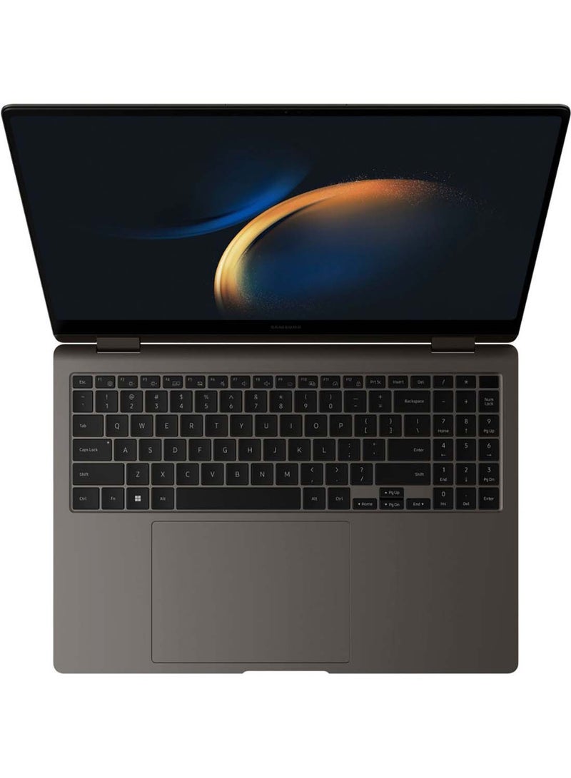 سامسونج كمبيوتر محمول Galaxy Book3 Pro 360 بشاشة مقاس 16 بوصة، ومعالج Core i7 1360P/ذاكرة وصول عشوائي سعة 16 جيجابايت/محرك أقراص SSD سعة 1 تيرابايت/بطاقة رسومات Intel Iris XE/نظام التشغيل Windows 11 Home - Image 5