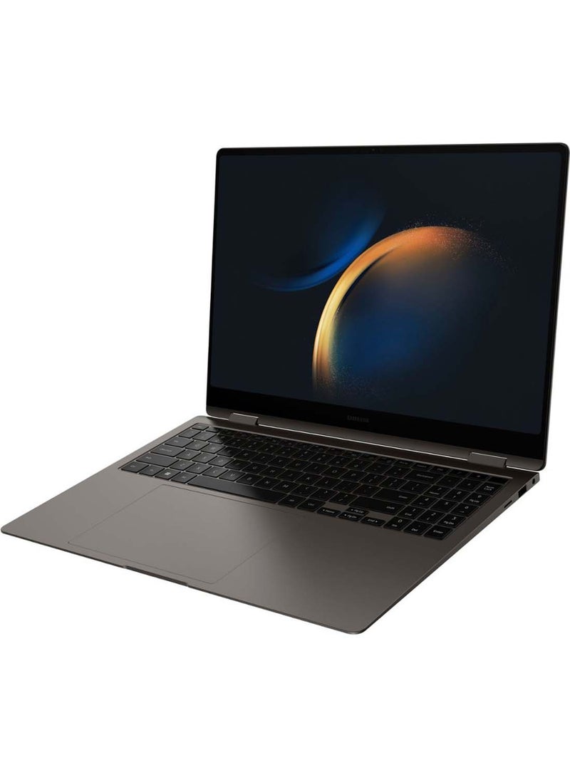 سامسونج كمبيوتر محمول Galaxy Book3 Pro 360 بشاشة مقاس 16 بوصة، ومعالج Core i7 1360P/ذاكرة وصول عشوائي سعة 16 جيجابايت/محرك أقراص SSD سعة 1 تيرابايت/بطاقة رسومات Intel Iris XE/نظام التشغيل Windows 11 Home - Image 3