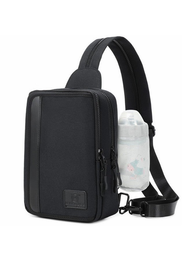 MYHOZEE Crossbody Sling Bags for Women Men 2 in 1 Diaper Bag Backpack Purse with Wipes Pouch and Water Bottle Pocket Nylon Cross Body Bag for Woman Large Front Chest Shoulder Bags Travel Everyday Bag - Image 1