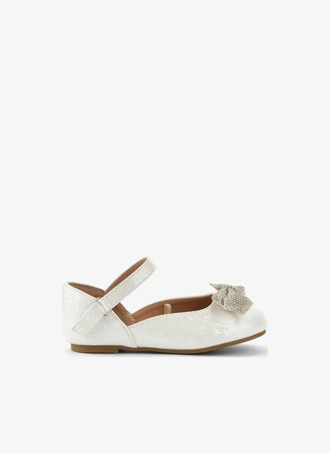 JUNIORS Girls Hook and Loop Ballerina Shoes Ramadan Collection