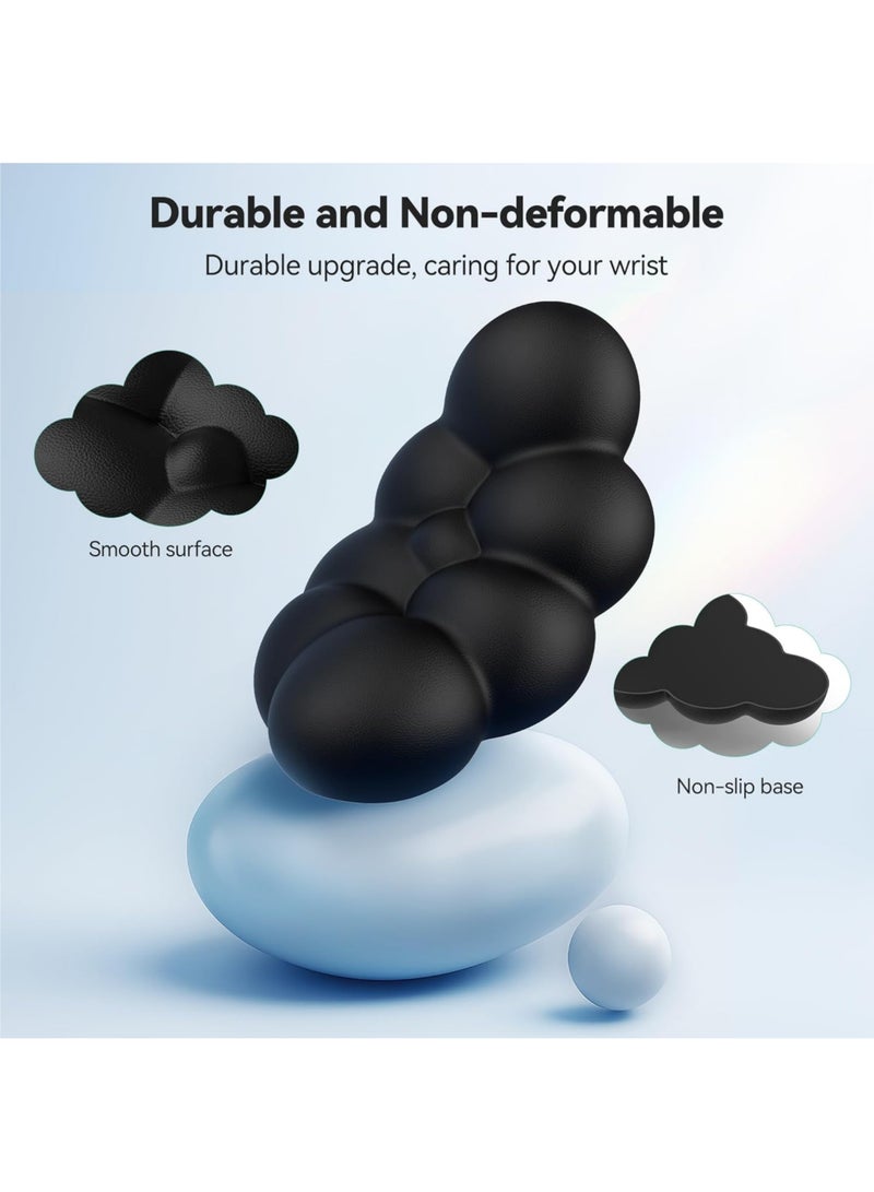 Rock Pow Keyboard Wrist Rest Set Cute Cloud Shape Wrist Rest Support for Mouse Keyboard Computer Elbow Pad Arm Rest Mouse Wrist Cushion Ergonomic Design for Typing Comfortably - Image 4