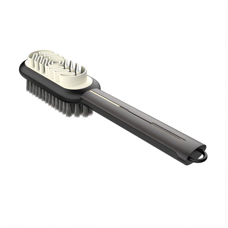Compact Portable Travel Shoe Brush For Outdoor Hiking Camping Carry In Bag Pocket Stain Remover 73chars - Image 2