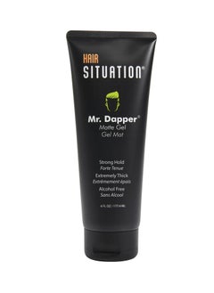 Hair Situation Hair Situation Mr. Dapper Matte Look - Extra Strong Firm Hold Hair Gel for Men, Made for All Hair Types, Anti-Humidity Shield, Anti-Frizz and Fly Away, Alcohol-Free, No Flake Formula 6 Fl Oz  - Image 1