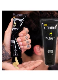 Hair Situation Hair Situation Mr. Dapper Matte Look - Extra Strong Firm Hold Hair Gel for Men, Made for All Hair Types, Anti-Humidity Shield, Anti-Frizz and Fly Away, Alcohol-Free, No Flake Formula 6 Fl Oz  - Image 4