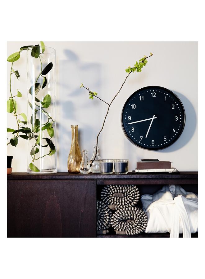 Zaboon Wall Clock, Black, 38 Cm - Image 5