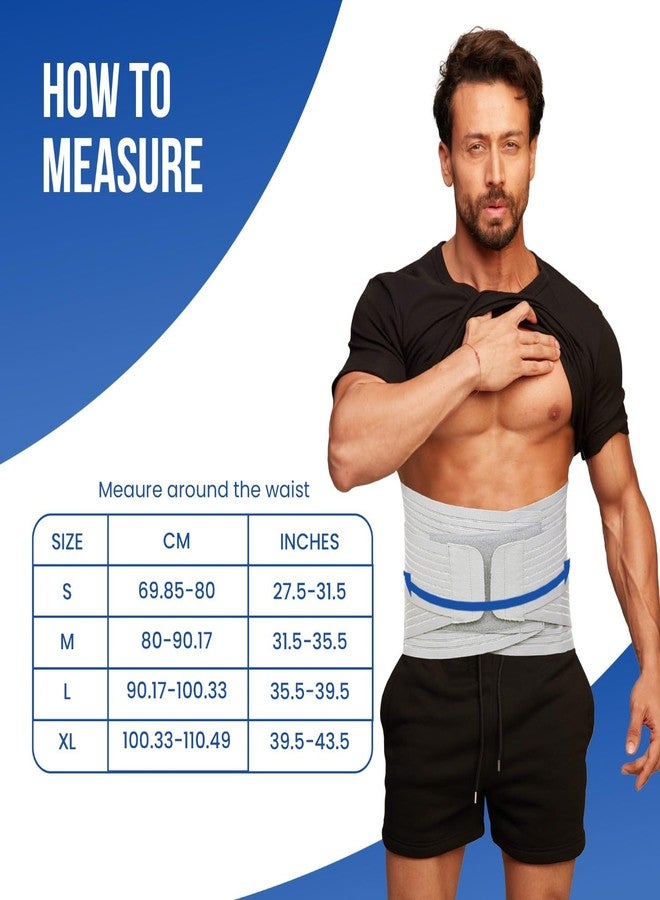 Leeford Lumbo Sacral Support Belt for Compression & Support To The Lower Back | Pain Relief Waist Belt for Men & Women, Comfortable & Adjustable Size-S - Image 3