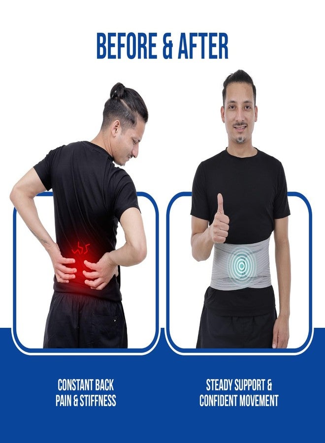 Leeford Lumbo Sacral Support Belt for Compression & Support To The Lower Back | Pain Relief Waist Belt for Men & Women, Comfortable & Adjustable Size-S - Image 5