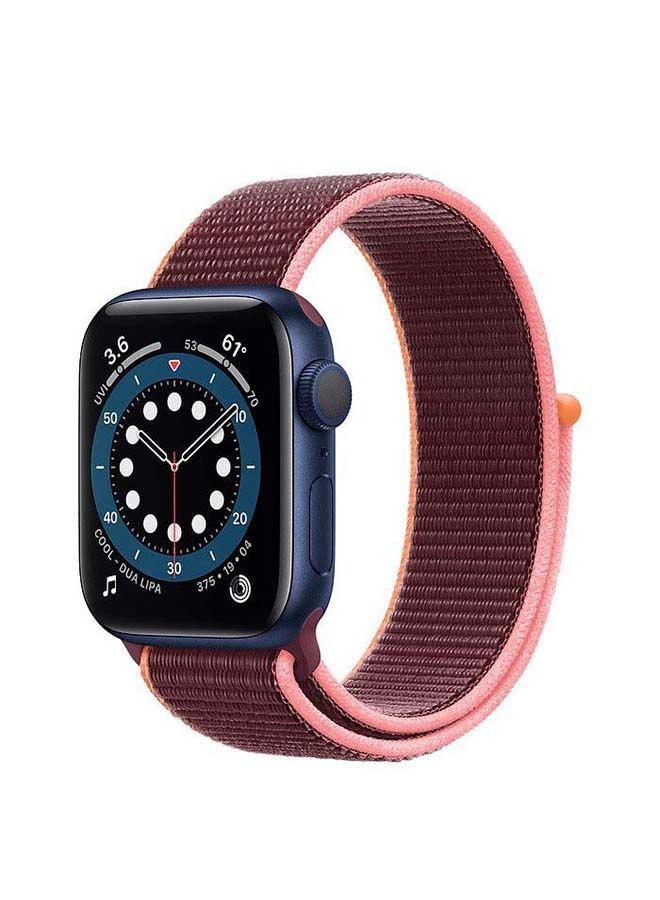 نيبمينينت سوار بديل رياضي بحلقة لساعة أبل سيريز 7/6/5/4/SE مقاس 45/44/42 ملم برقوقي