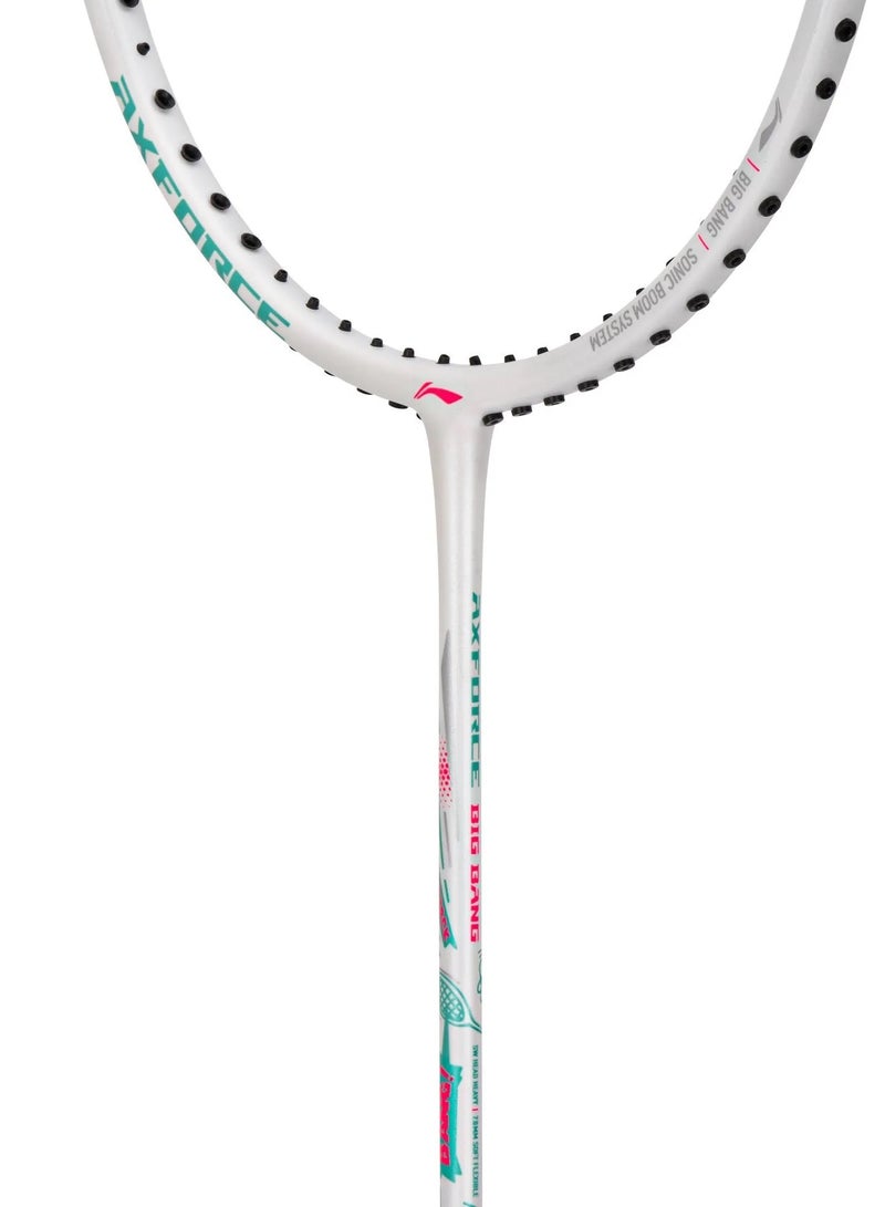 LiNing Axforce Bigbang 4U Badminton Racket Unstrung (White) - Image 3