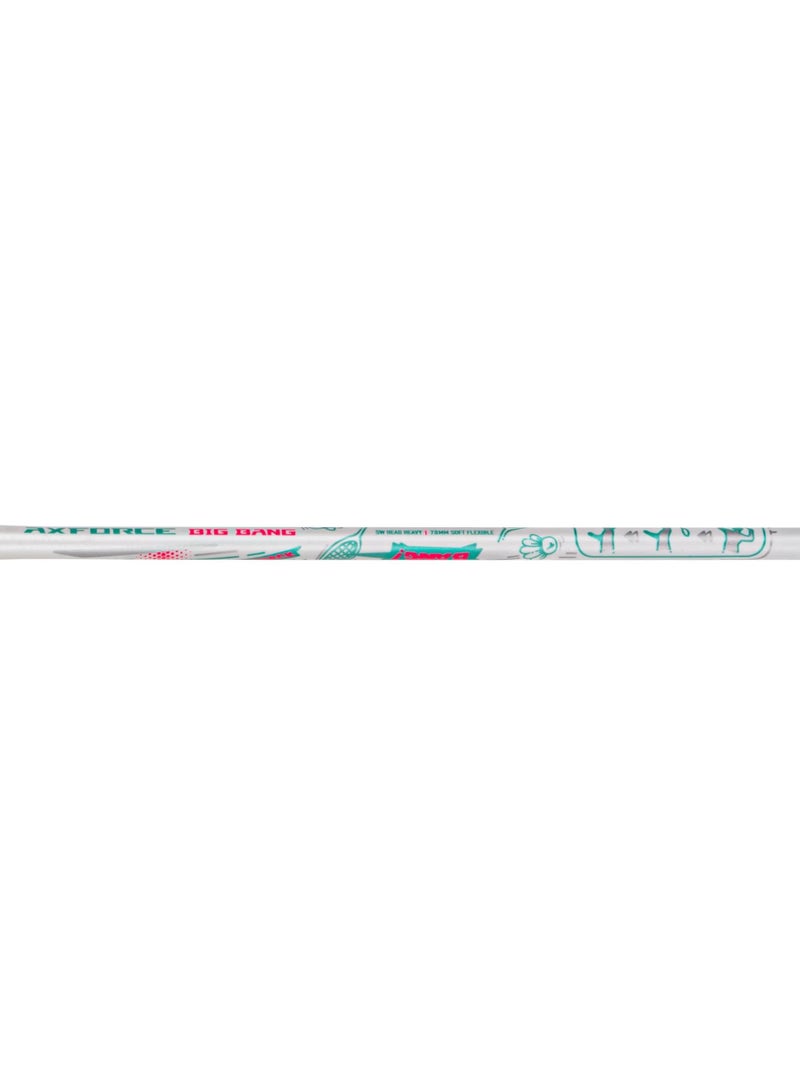 LiNing Axforce Bigbang 4U Badminton Racket Unstrung (White) - Image 4