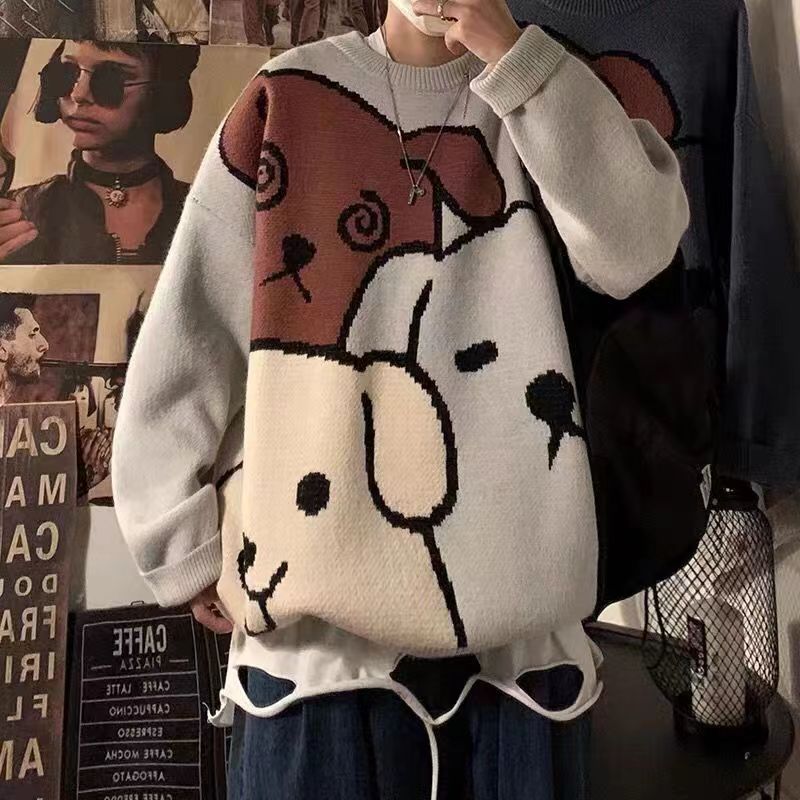 2022 Mens Trendy Korean Sweater Autumn Casual Knitwear T  - Image 2