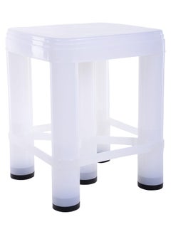 NAYASA Nayasa Plastic Aarohi13 Stool (Glossy Finish, White, Stool_518_XL_White)  - Image 3