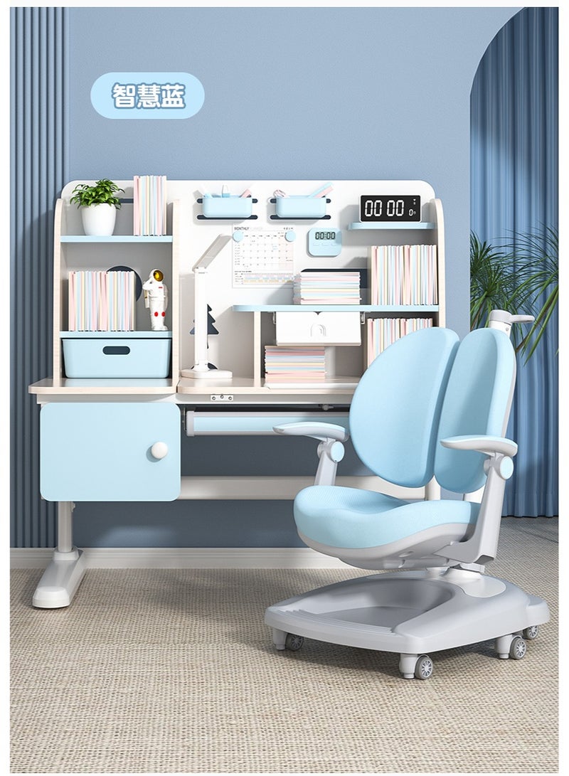 خلية الراحة مكتب دراسة كومفورت هايف، طاولة وكرسي دراسة للأطفال، طاولة وكرسي دراسة قابلان للرفع، مكتب للطلاب، طاولة دراسة، طاولة كتابة للدراسة - Image 5