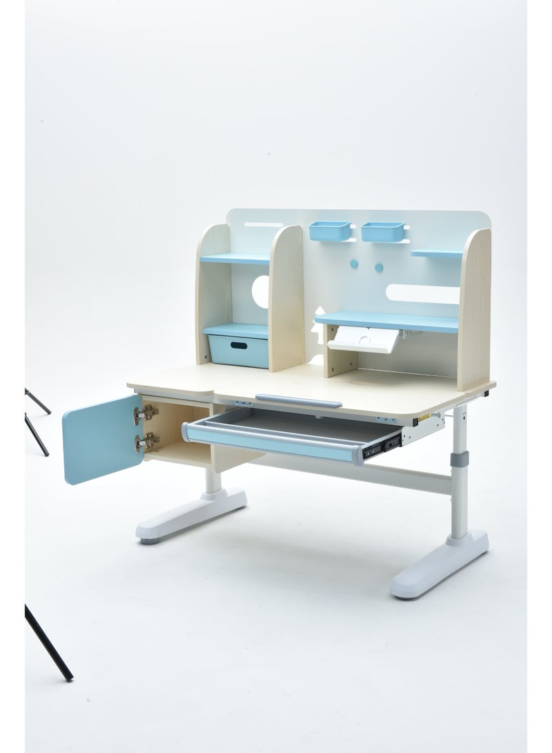 خلية الراحة مكتب دراسة كومفورت هايف، طاولة وكرسي دراسة للأطفال، طاولة وكرسي دراسة قابلان للرفع، مكتب للطلاب، طاولة دراسة، طاولة كتابة للدراسة - Image 4