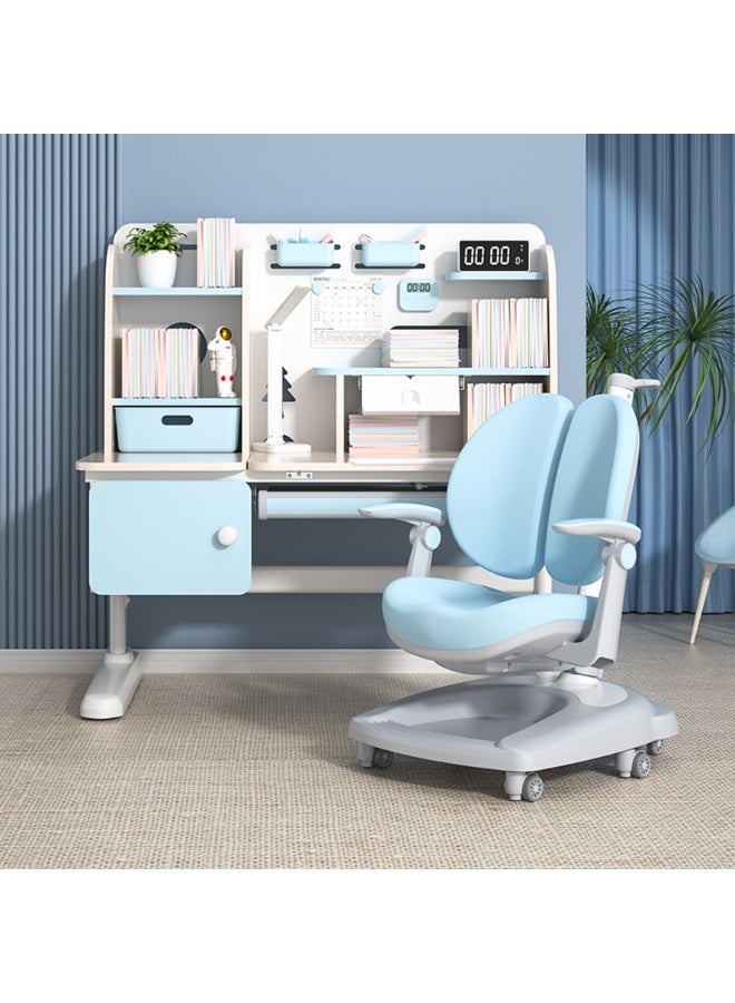 خلية الراحة مكتب دراسة كومفورت هايف، طاولة وكرسي دراسة للأطفال، طاولة وكرسي دراسة قابلان للرفع، مكتب للطلاب، طاولة دراسة، طاولة كتابة للدراسة - Image 3