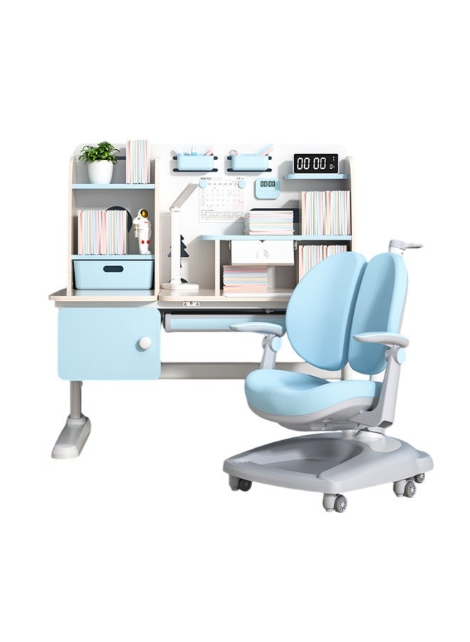 خلية الراحة مكتب دراسة كومفورت هايف، طاولة وكرسي دراسة للأطفال، طاولة وكرسي دراسة قابلان للرفع، مكتب للطلاب، طاولة دراسة، طاولة كتابة للدراسة - Image 1