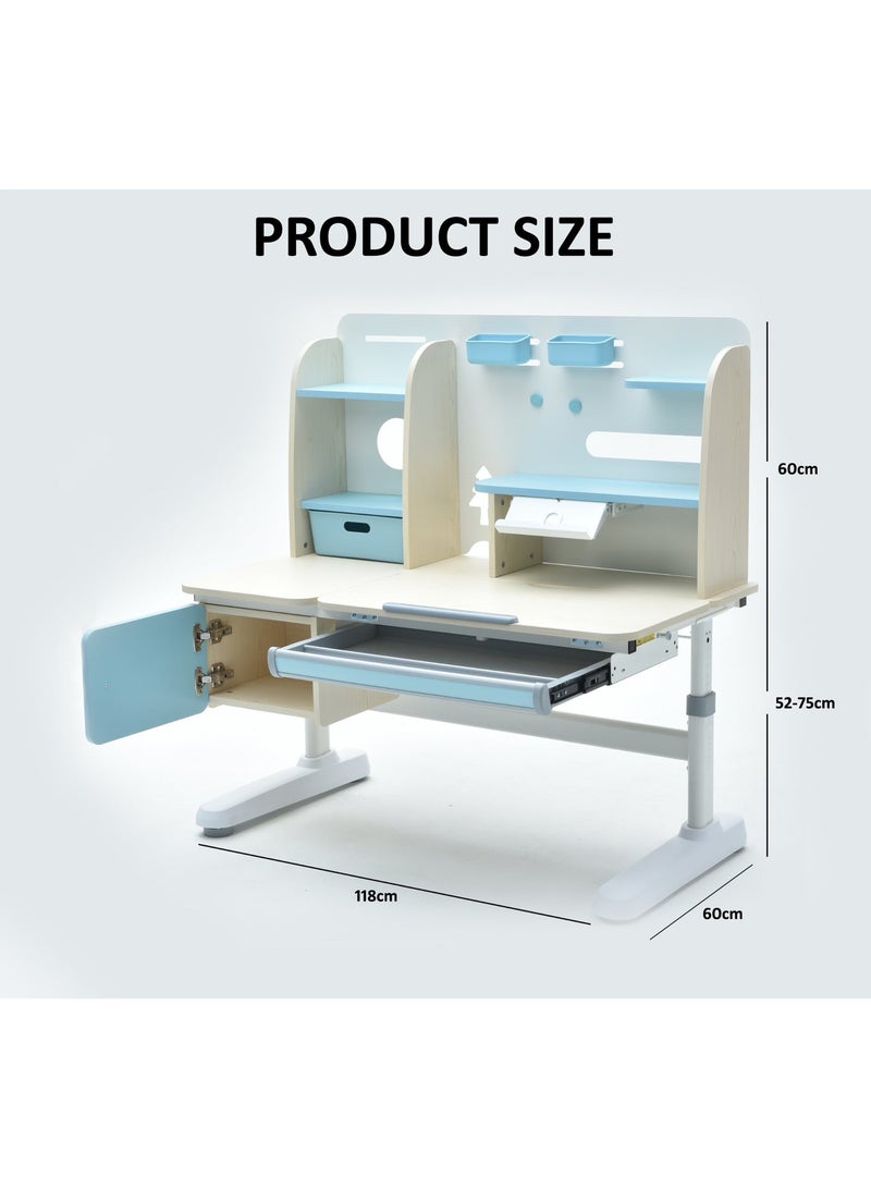 خلية الراحة مكتب دراسة كومفورت هايف، طاولة وكرسي دراسة للأطفال، طاولة وكرسي دراسة قابلان للرفع، مكتب للطلاب، طاولة دراسة، طاولة كتابة للدراسة - Image 2