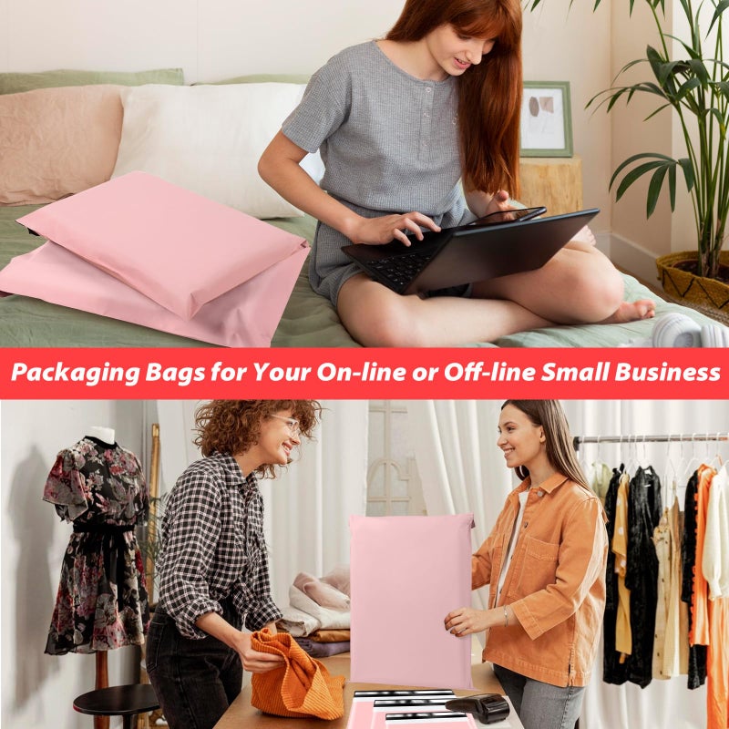 Oududianzi Poly Mailers Multi Size Pack, 30Pack Pink Shipping Bags, Packaging Bags, Self-Seal Polymailers, Mailers Poly Bags, Assorted Shipping Envelopes for Small Business (10x12, 11x15, 12.5x16) - Image 5