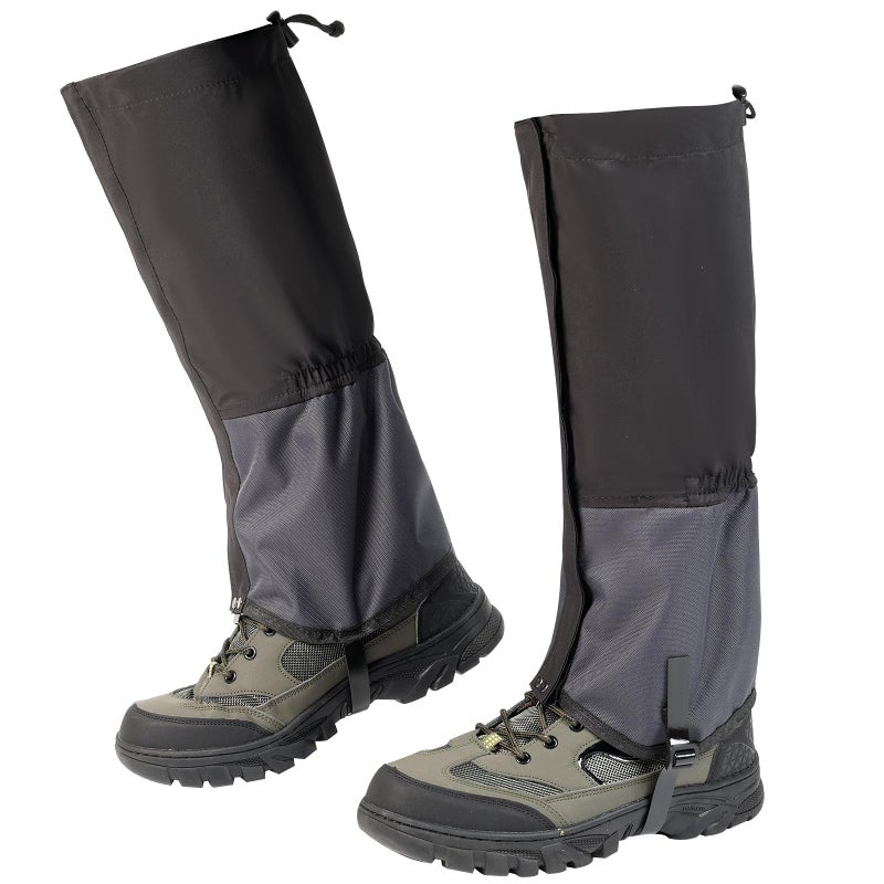 Uponauot Waterproof Gators for Hiking Boots Shoes 600D Oxford Adjustable Lower Leg Gaiters for Men Women Lightweight Hiking Gaiters for Hiking, Trail Running, Hunting, Walking, Mountain Climbing, Snowshoeing - Image 1
