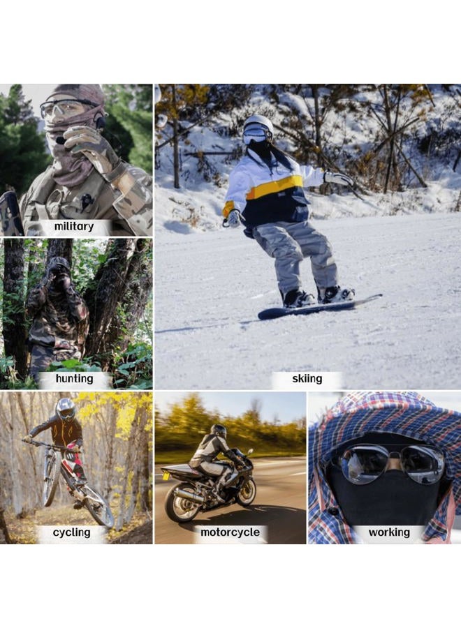 XY3545HS Camo Military Warm Balaclava for Winter Outdoors-Ski Mask，Hunting，Fishing，Motorcycle Windproof，Unisex，Elastic (Camo Snake Green) - Image 5