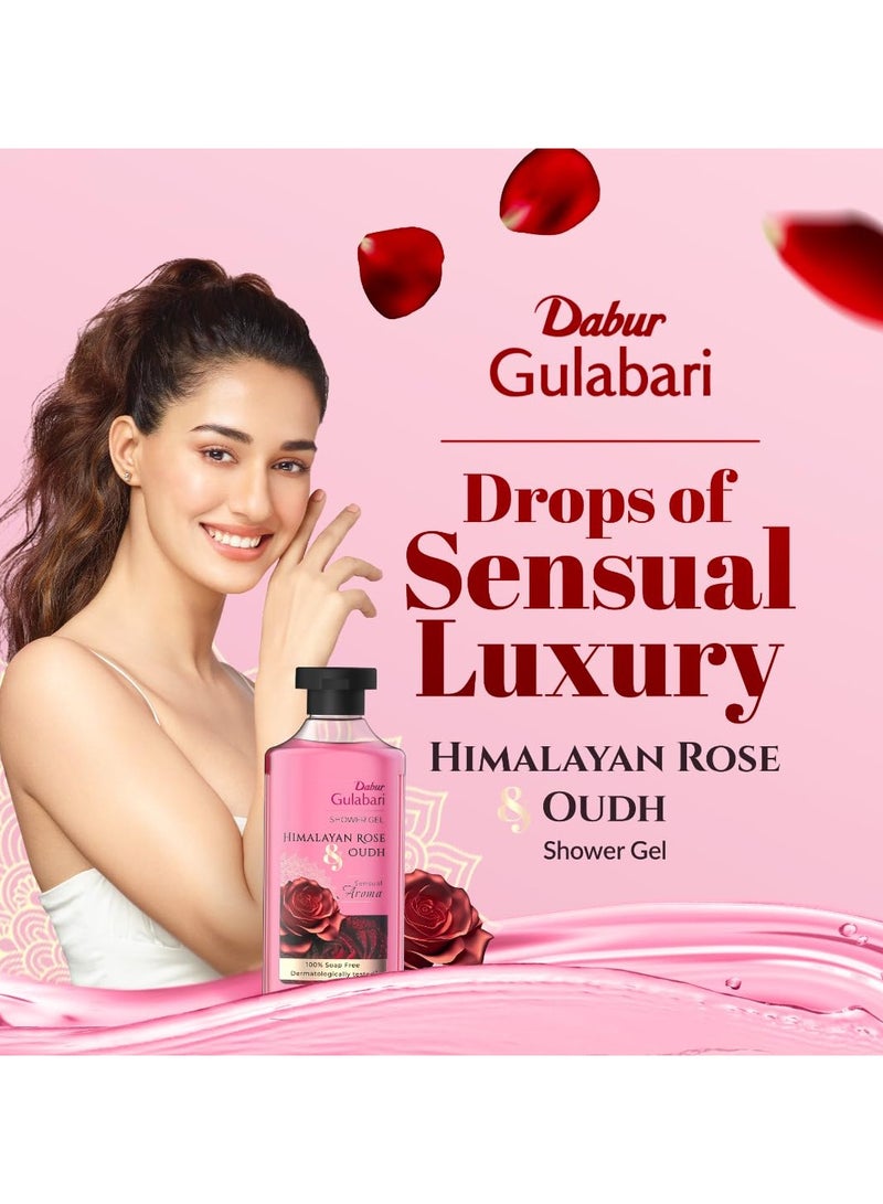 Dabur Gulabari Shower Gel - Himalaya Rose and Oud - 250ml Sensual Aroma Luxurious body wash Radiant Rose glow - Image 2