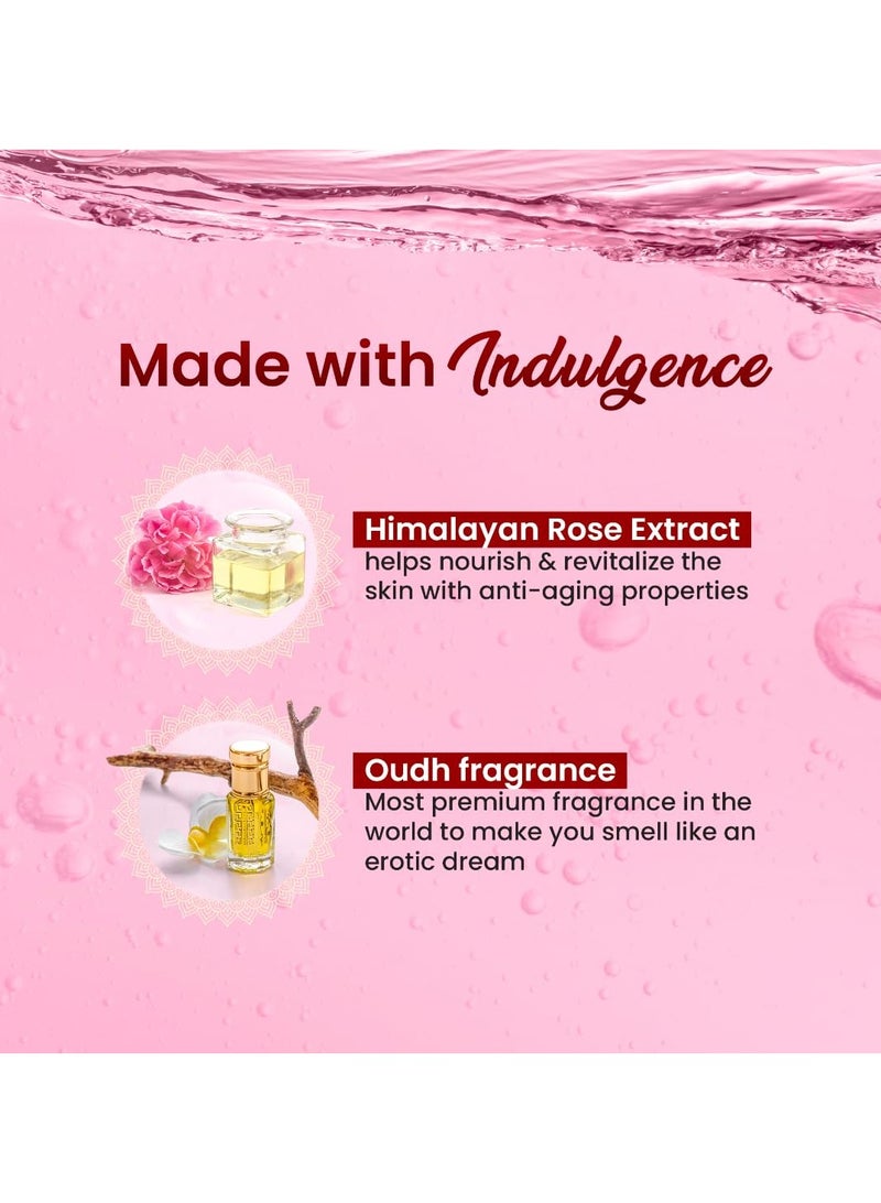Dabur Gulabari Shower Gel - Himalaya Rose and Oud - 250ml Sensual Aroma Luxurious body wash Radiant Rose glow - Image 3