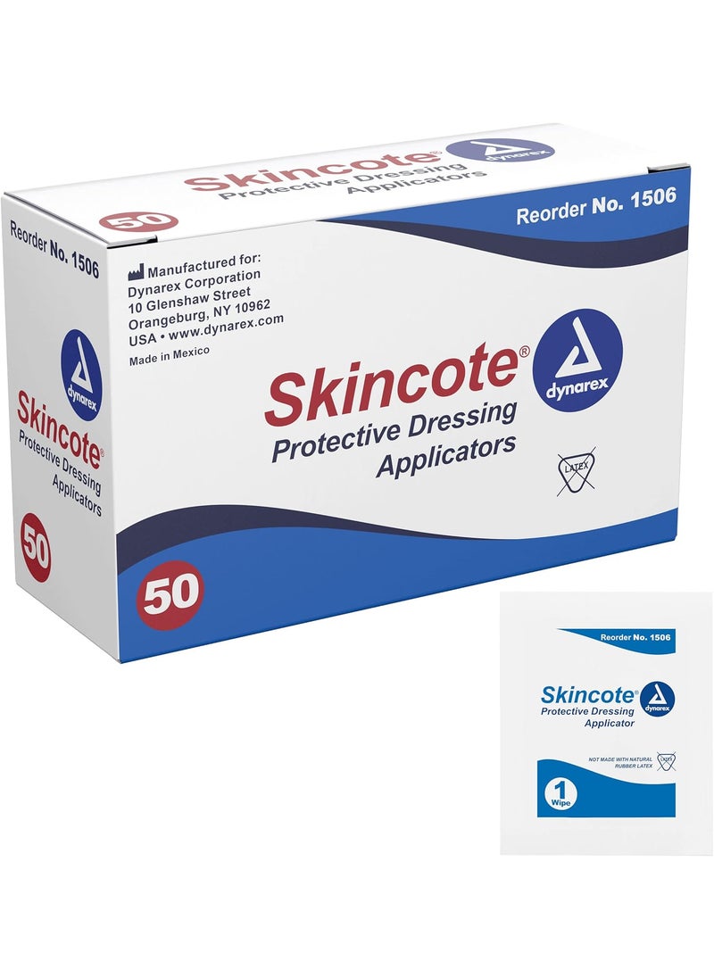 Dynarex DYNAREX Protective Dressing Applicator Wipe Skincote 1506 1 box of 50 count  - Image 1