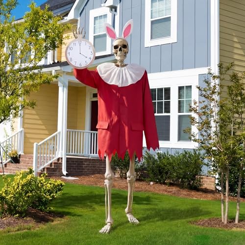 Cozypower 12 ft Skeleton Easter Outfit Set Giant Sized Bunny Costume Accessories Big Clothing for 12 Ft Skeleton Yard Garden Lawn Outdoor Party Decor - Image 3