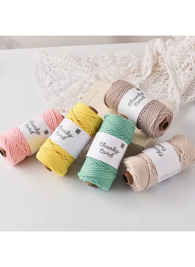 Mandarin Chunky Crochet Cord 4mm Thick 50 Yards Roll For Handmade Bags Baskets Crafts - Image 1