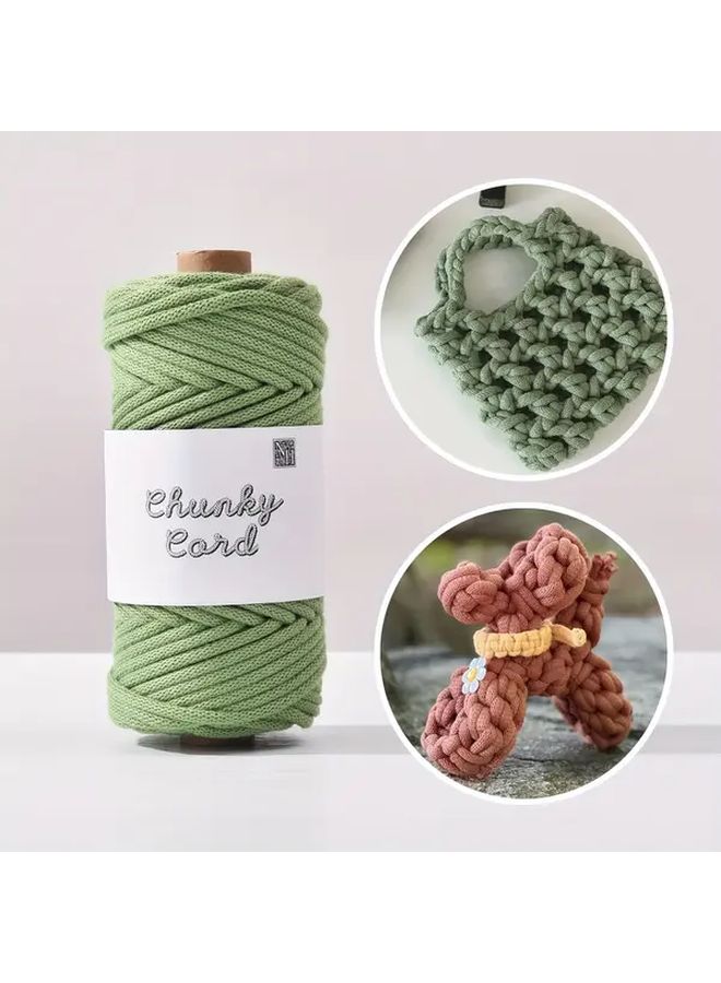 Mandarin Chunky Crochet Cord 4mm Thick 50 Yards Roll For Handmade Bags Baskets Crafts - Image 2