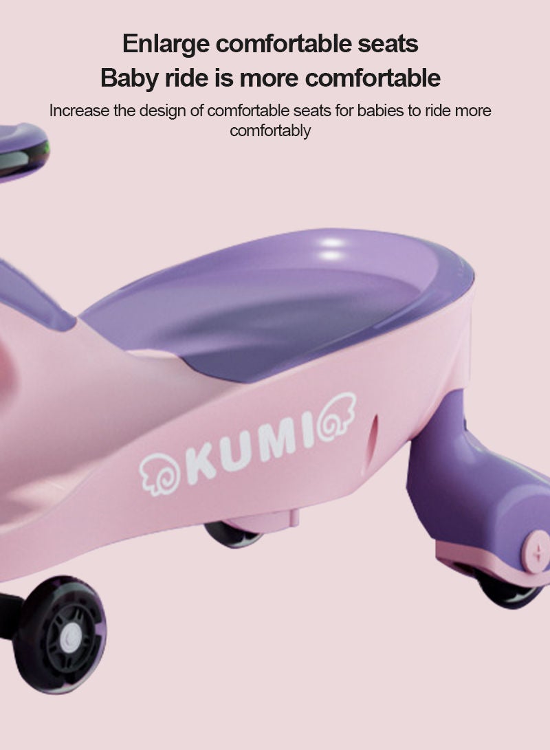 YES!TWOGO سكوتر ديناصور تويست كار للأطفال بعجلات هادئة وتصميم مضاد للانقلاب، لعبة ممتعة وملونة مع موسيقى وأضواء - Image 5