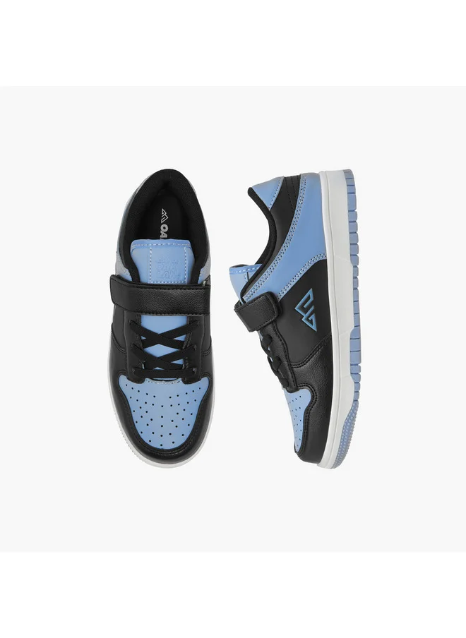 شو اكسبرس Boys Panelled Sneakers with Hook and Loop Closure