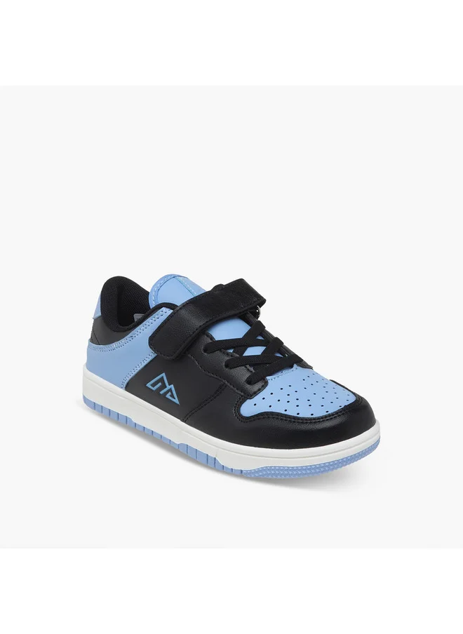شو اكسبرس Boys Panelled Sneakers with Hook and Loop Closure