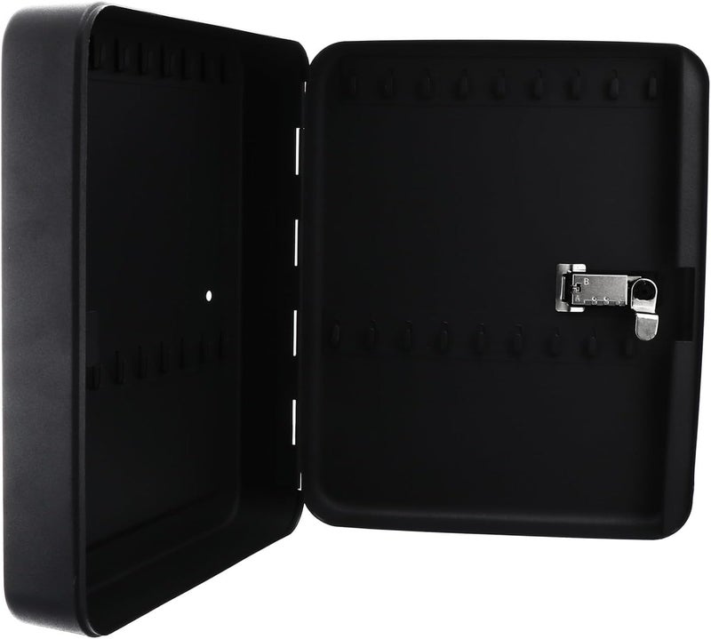 Wall Mounted Key Box Slots Code Lock Storage Organizer for Home Schools Hospitals Car Dealerships Property Managers Repair Shops Black Security Cabinet - Image 1