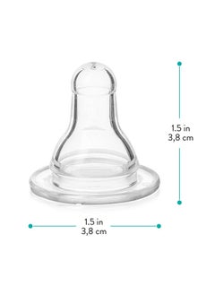 evenflo Evenflo Classic Fast Flow Silicone Nipples 4 ea, Clear  - Image 3