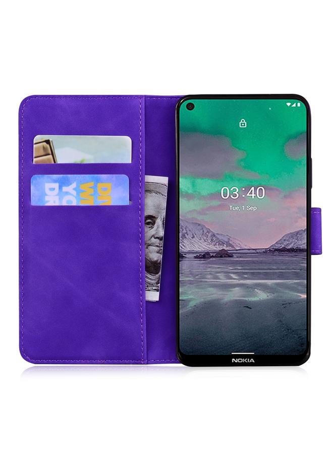 اس-توب جراب هاتف Nokia 3.4 مصنوع من الجلد الطبيعي بلون نقي - Image 4