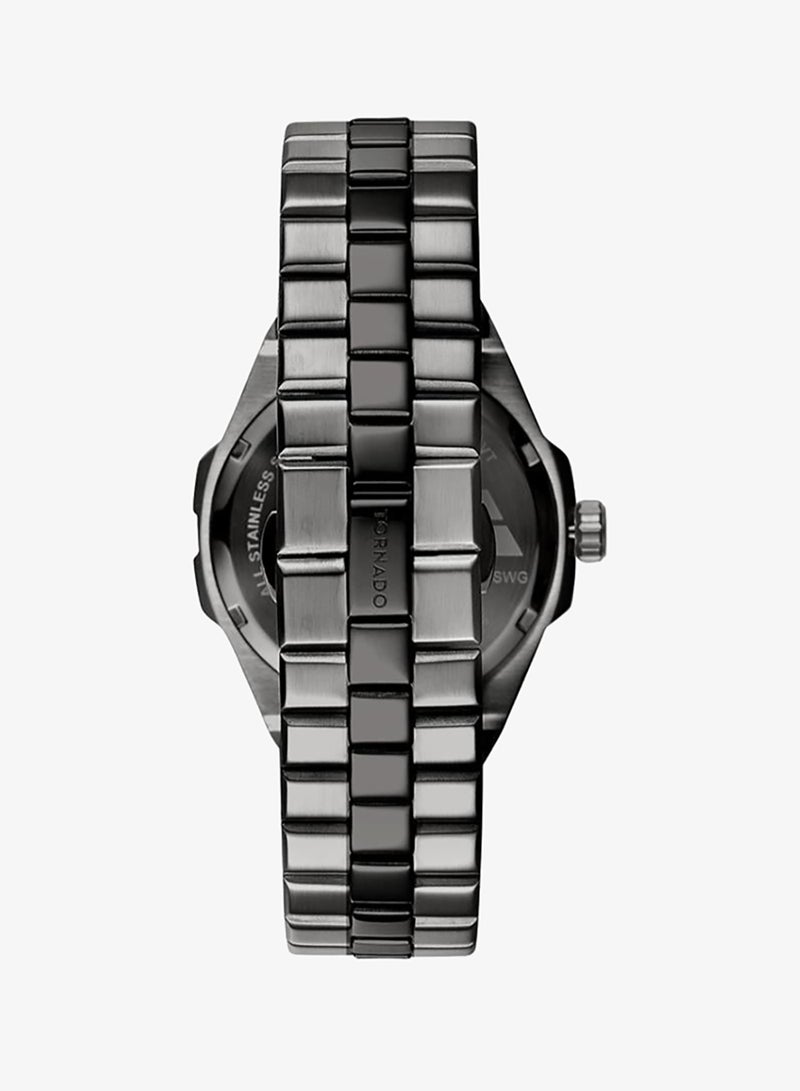 TORNADO Men's Stainless Steel Analog Watch T8007-XBXN - 43 mm - Image 3